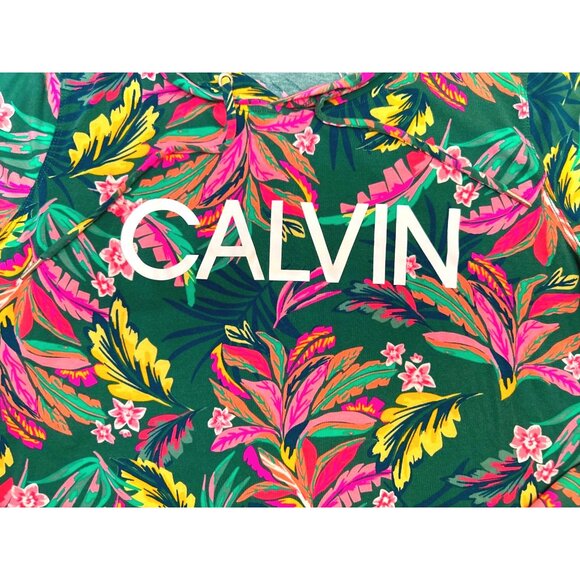 Calvin Klein Performance Floral Lightweight Hoodie LG - Picture 8 of 9